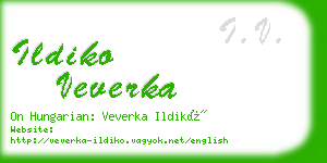 ildiko veverka business card